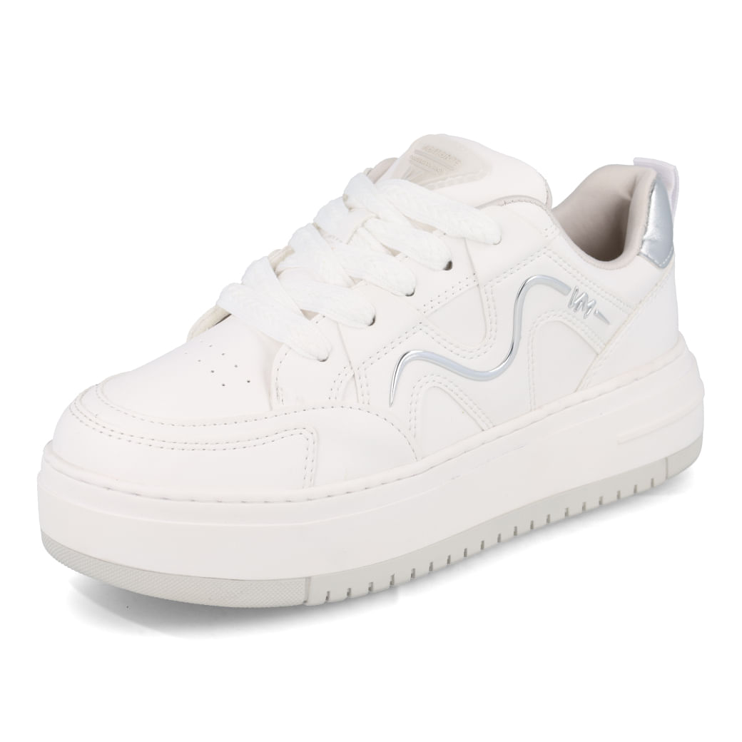 Via Marte Tenis Casual 306002-03 Branco-Prata Napa-Metalizado_10_999999992675828_23